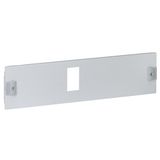 Metal faceplate XL³ 800/4000 - DPX³ 160 horizontal - 1/4 turn - 24 mod