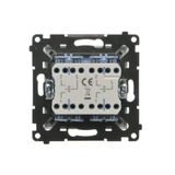 SOON ON SALE, R-TV-SAT pass through aerial socket, (module), Simon 24, IP20/IP44, cashmere