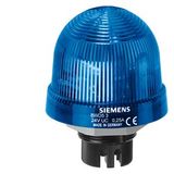 Integrated signal lamp, rotating light, with integrated LED, blue, 24 V AC/DC