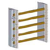 ALPHA-ZS, retrofit kit, busbar 1-section, 12x 5 mm, 5-pole