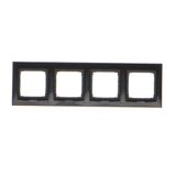 Single shielded computer socket RJ45 category 6 with anti-dust cover, (module), anthracite, metalic