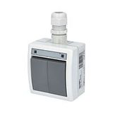 ATLAS switch serial no. 5 with M20 socket IP65 gray