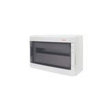 Plaster switchboard Famatel transparent door 18M IP65 39018