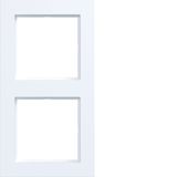 Cover frame double, A.1, matte light white