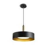 GIULIA 40 pendant black/gold brown brass 230V LED E27 30W