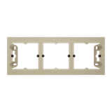 Triple surface mounted box, champagne matt