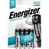 Alkaline battery LR03 (AAA) EP92 1.5V 1200mAh MAX plus Energizer 4pcs blister