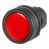 Tamper-proof pilot light, convex lens, red