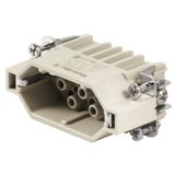 HDC insert, Male, 250 V, 10 A, Number of poles: 15, Crimp connection, Size: 2