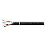 S/FTP Cable Cat.7, 4x2xAWG23/1, 1000Mhz, PE OUTDOOR, black (The price is shown without markup on metals. Request a quote for accurate information)