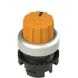 Knob selector, 2 positions orange with marking