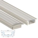 VS built-in aluminum profile, 24x8 mm, clear diffuser, complete, 2 m