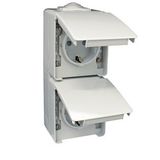 TWO SAF EARTH SOCK(SKO)DOUB VERTIC BASE WHITE