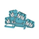 Multi-tier modular terminal, SNAP IN, blue, 2.5 mm², 800 V, Number of 