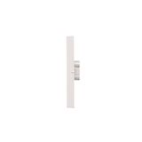 IP44 single socket outlet - same color flap&frame, white, 16A