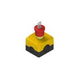 Complete unit with enclosure, emergency pushbutton and contacts
