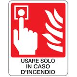 Fire sign - Al - Dimensions: 250x310 mm