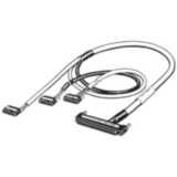 I/O connection cable, unshielded, FCN56 to 3 x MIL20, 1.5 m XW2Z0476D