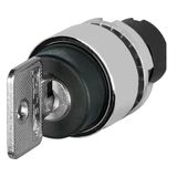 Key selector switch, 3-position, K95 key, Cam T, key removal 0-II, metal