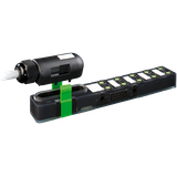 EXACT8, 10XM8, 3 POLE . CON. CAP With spring-terminals, field-wireable