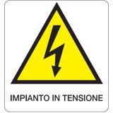 Danger sign - 330x350 mm - Impianto in tensione