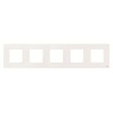 N2275 BL - Frame - 5-gang / 2+2+2+2+2-modules - White