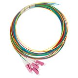 FO Pigtail LC, 50/125æm OM4, 2.0m, Easy Strip, 4pcs