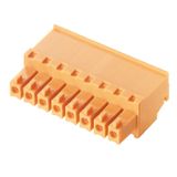 PCB plug-in connector, female plug, 3.81 mm, Number of poles: 8, 270°, Clamping yoke connection, Clamping range, max. : 1.5 mm², Box