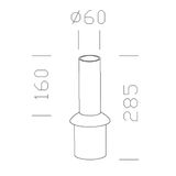 RACCORDO TESTA PALO 528 GRAPHITE