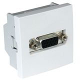FEMALE HD15 SOCKET - 2 MOD WHITE