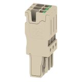 Plug (terminal), SNAP IN, 2.5 mm², 24 A, 800 V, Number of connections:
