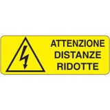Adhesive for recta. danger sign - 350 x 125 mm