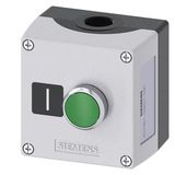 Enclosure for command devices, 22 mm, round