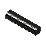 Printed circuit board terminals, 3.50 mm, Number of poles: 21, 135°, Solder pin length (l): 1.5 mm, black, PUSH IN with actuator, Clamping range, max. : 1.5 mm², Tube
