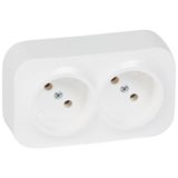 2X2P SOCKET WHITE
