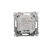 Double intermediate switch with indicator LED light, 10AX, champagne matt