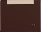 Hinged cover, flat, lab. field, arsys, brown glossy