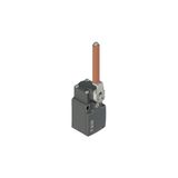 Position switch with porcelain roller lever
