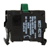NO contact block base mtg cage clamp