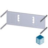Mounting plate 3VA13 (400 A), 3VA14 (630 A), 3VA23 (400 A), 3VA24 (630 A), 3