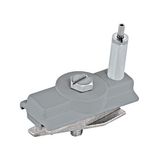 TRACK ON mechanical adapter with automatic locking silver