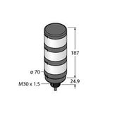 LED Signal Light Modular Signal Tower   TL70GYR