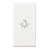 Axial button 1M light symbol white