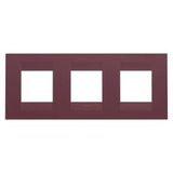 GEO INTERNATIONAL PLATE - IN PAINTED TECHNOPOLYMER - 2+2+2 MODULES HORIZONTAL - TUSCAN RED - CHORUSMART