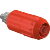 4 mm socket, screw connection, mounting Ø 12 mm, CAT II, red, 66.9684-22