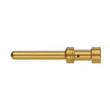 Heavy-duty connectors, Crimp contact, HE, HEE, HQ, MixMate, Male, Conductor cross-section, max.: 4, turned, Copper alloy