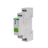 Bistable relay, for DIN rail, with memory, with inrush relay 160A/20ms with button; BIS-411BM-LED