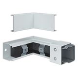 Inner corner FWK-Plus 60x60 mm white powder-coated for fire protection duct