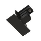 End cap  S-TRACK 3-phase-recessed rail ,black