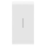 REPLACEABLE BUTTON KEY FOR AXIAL COMMANDS - WITH DIFFUSER - 1 MODULE - GLOSSY WHITE - CHORUSMART